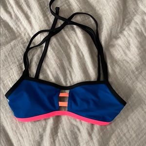 Colorful Jolyn bikini top!